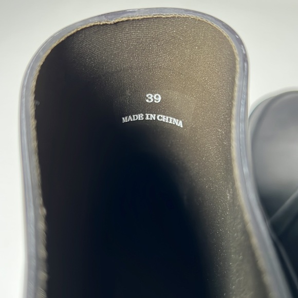 Rag & Bone Chunky Black Rubber Boots - sz 39 - Picture 8 of 8